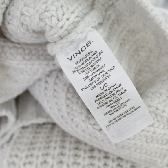 NWT Vince Lofty Wool Blend Funnel Neck Sweater - Picture 9 of 9